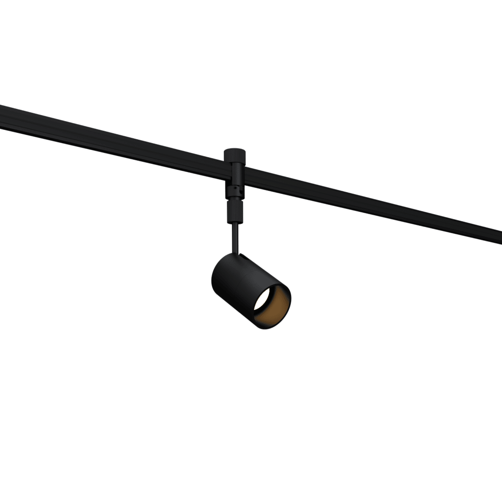 Black Single Rail Hardware - MP Lighting