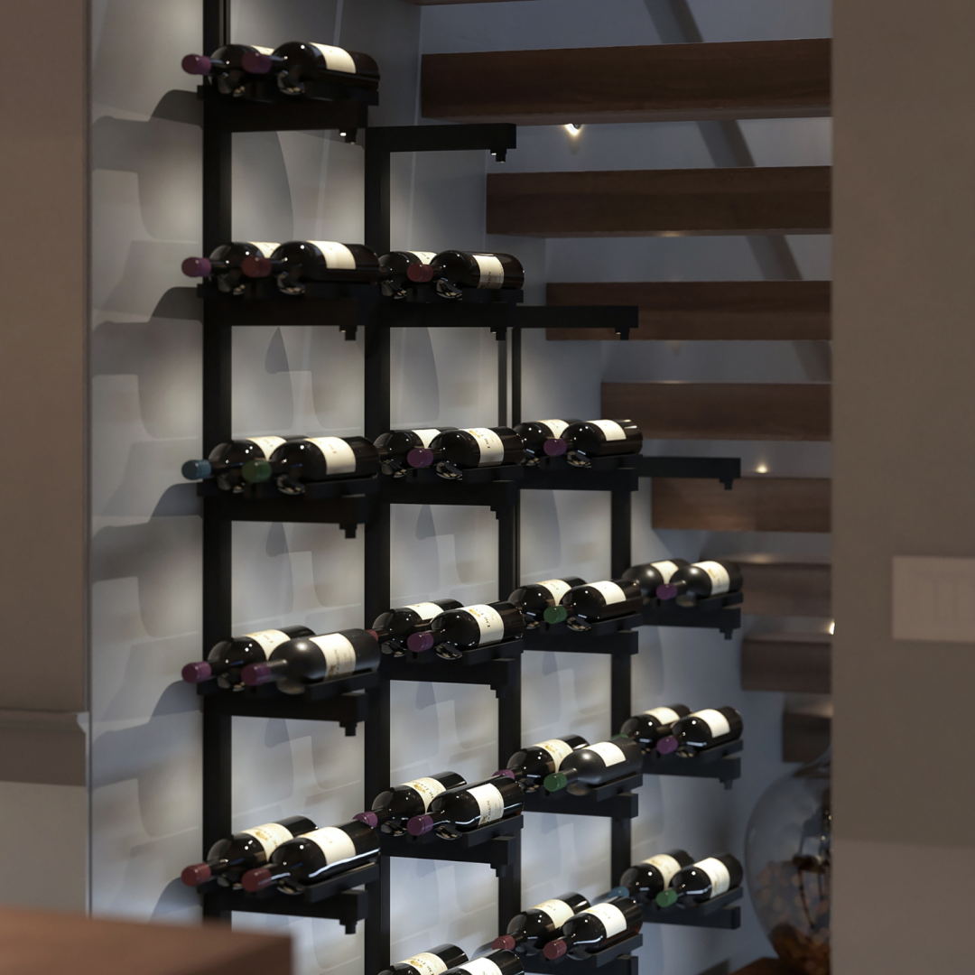 Integrated best sale wine rack